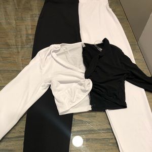 Black and white two piece